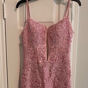 NEVER WORN - Pink sequin Prom Dress